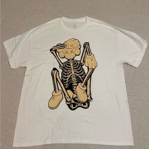 KAWS‎ White Tee with Black Graphic